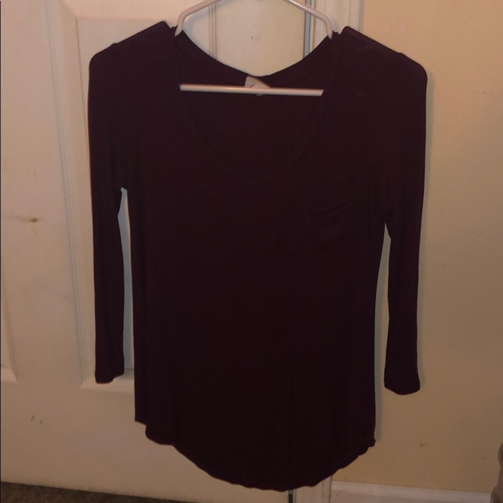Maroon shirt